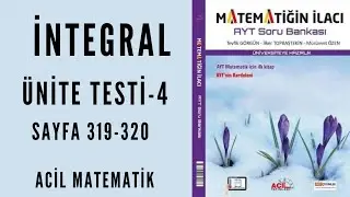 MATEMATİĞİN İLACI AYT SORU BANKASI (İntegral Ünite Testi-4)
