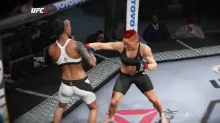 Ashlee Evans-Smith knocked out cold UFC 2 Ryona HD