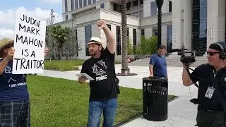 PINAC and local activists protest 1st Amendment violations at Jacksonville's Court House