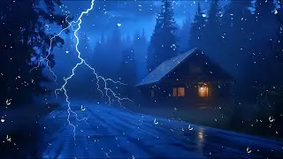 Heavy Rain in the Forest for Deep Sleep | Say Goodbye to Stress, Relax and Calm Your Mind