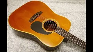 1970's Japan Vintage YAMAKI Deluxe Solid Body top Acoustic Guitar Made in Japan