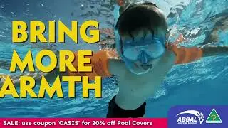 Use Coupon 'OASIS' For 20% Off Abgal Pool Covers 💦 Pool and Spa Warehouse Black Friday Sale.