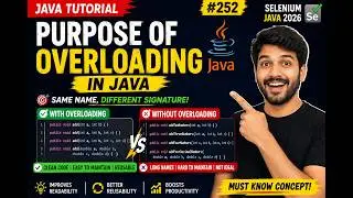 252. Purpose of Overloading in Java (Selenium Java 2026)