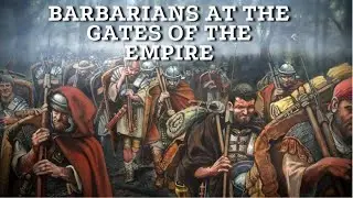 Hun invasion. The mass exodus of the Germans to Rome.