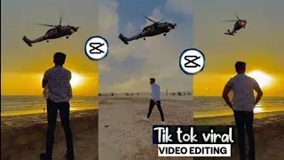 Sky Helicopter Fly Video Editing in capcut || Sky Change Video Editing | capcut in bangla
