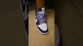 Jordan 1 court purple 2.0 on feet