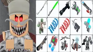 Escape Papa Pizza's Pizzeria! (SCARY OBBY) Unlock all 15 Items - All Jumpscare full gameplay #obby