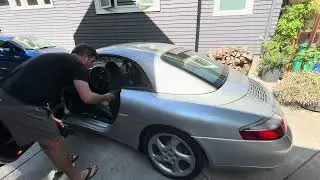 2000 Porsche 996 Hardtop install