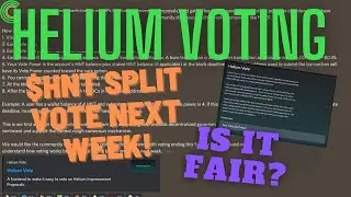 Helium $HNT Voting Updates And Upcoming $HNT Price Split Vote! Decentralized Governance Progress!