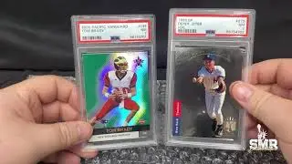 2000 Pacific Vanguard Tom Brady Rookie & 1993 SP Derek Jeter PSA Grade Unboxing | SMR Collectibles
