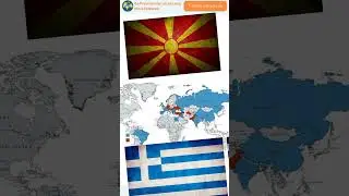 Countries that support N. Macedonia 🇲🇰 Vs Greece 🇬🇷#greece #northmacedonia #capcut #edit #countries