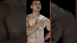 Super handsome muscular man #asian #gym #abs