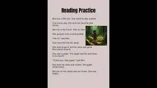 Mia&rsquo;s Lost Shoe | Reading Practice #english #shorts #vocabulary #englishlearningclass #easylearning