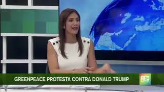 Greenpeace protesta contra Donald Trump