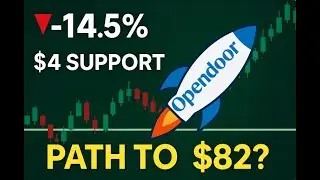 Opendoor Stock Drops 14.5% 🚨 $OPEN Aftermarket Update | $4 Support, Path to $82 & CEO Pivot