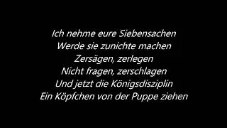 Rammstein - Zerst&ouml;ren (Lyrics)