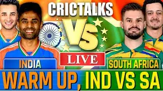 🔴 India v South Africa, Warm Up Cricket Live Match Today Score Commentary, T20 World Cup 2nd Innings