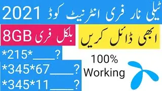 Telenor Free Internet Code 2021 | 4 new code 2021