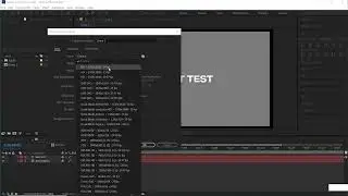 How change Composition settings in after effects