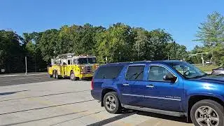 BDVFD Tower 9 Returning to Quarters to Respond with Engine 91