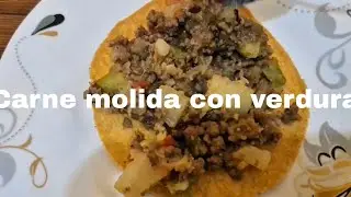 Carne molida con verdura
