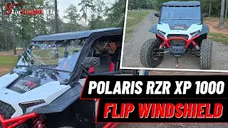 Rock-Solid at 70 km/h?RZR XP 1000 Fold Windshield Detailed Install & Performance Check