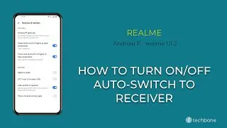 How to Turn On/Off Auto-switch to Receiver - realme [Android 11 - realme UI 2]
