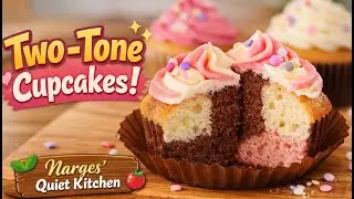Tow-Tone cupcakes | Narges’ Quiet Kitchen