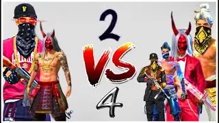 4 V 2 / free fire custom #1stvideo/ LETS JUMP FORWARD