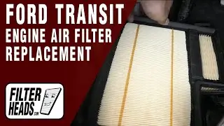 How to Replace Engine Air Filter 2015 Ford Transit T-350 HD V6 3.5L