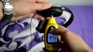Bose on ear Headphones SPL dB sound test + how to remove ear pads