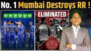 RR vs MI: Rajasthan Royals Knocked Out of Playoffs as Mumbai Indians Crush with 100-Run Win|IPL 2025