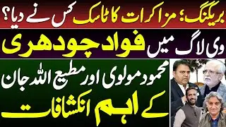 Who Gave the Negotiation Task | Fawad Ch  Molvi & Matiullah Jan Reveal The Truth || Basharat Raja 