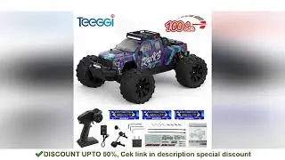 Teeggi 1/14 4WD High Speed Rc Off-road Car 100KM/H Brushless motor 3S Remote Control Truck Drift Rac