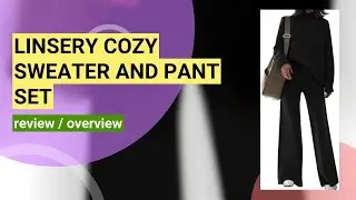 Review: Cozy Comfort with Linsery's 2 Piece Knitted Sweater & Wide Leg Pant Set