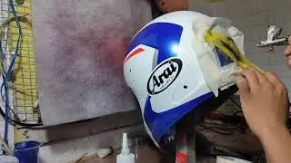 repaint Arai helmet Tour cross 3X | airbrush helm