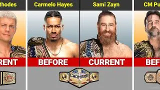 Before Vs Current All Champions in WWE