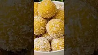 Mango Coconut Delight Recipe 😍| Mango Ladoo #shorts #Sweet