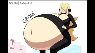 Cyhthia went overboard on the ice cream ( make by MetalForever in X    )