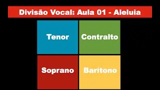 Harmonia Vocal 01 - Aleluia (parte 1/2) - Tutorial