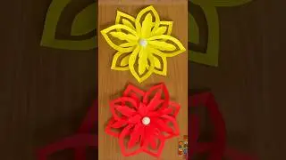 Paper flowers/easy paper flowers making #diy #short #paperflower  #papercraft #youtubeshorts