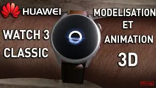 Huawei Watch 3 classic mod&eacute;lisation 3d