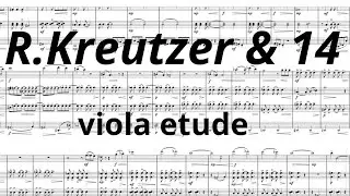 R.KREUTZER & 14, viola etude