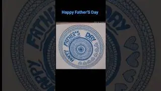 Happy Father'S Day in advance #mandalart #draw mandala with Rassi #like #share #subscribe 💙💙