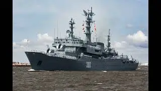 Russian training ship Smolnyy horn