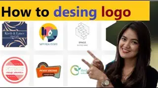 how to design a Logo  (Step-by-Step)  | YouTube logo maker Tutorial | hatch full logo design shopify