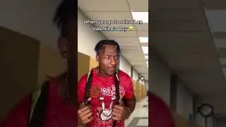 Когда идёшь в школу в День святого Валентина 😂