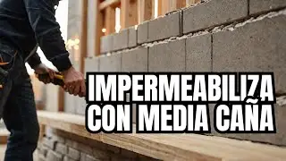 Como levantar un tabique de termoarcilla 24 cm❓Como hacer una media ca&ntilde;a para impermeabilizarlo?