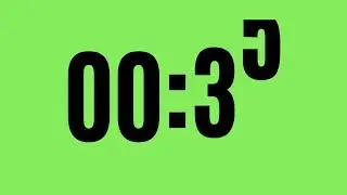 countdown clock 1 minute - green screen #greenscreen