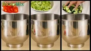 BioloMix Kitchen Food Stand Mixer, Blender, Quiet Motor, Cream E